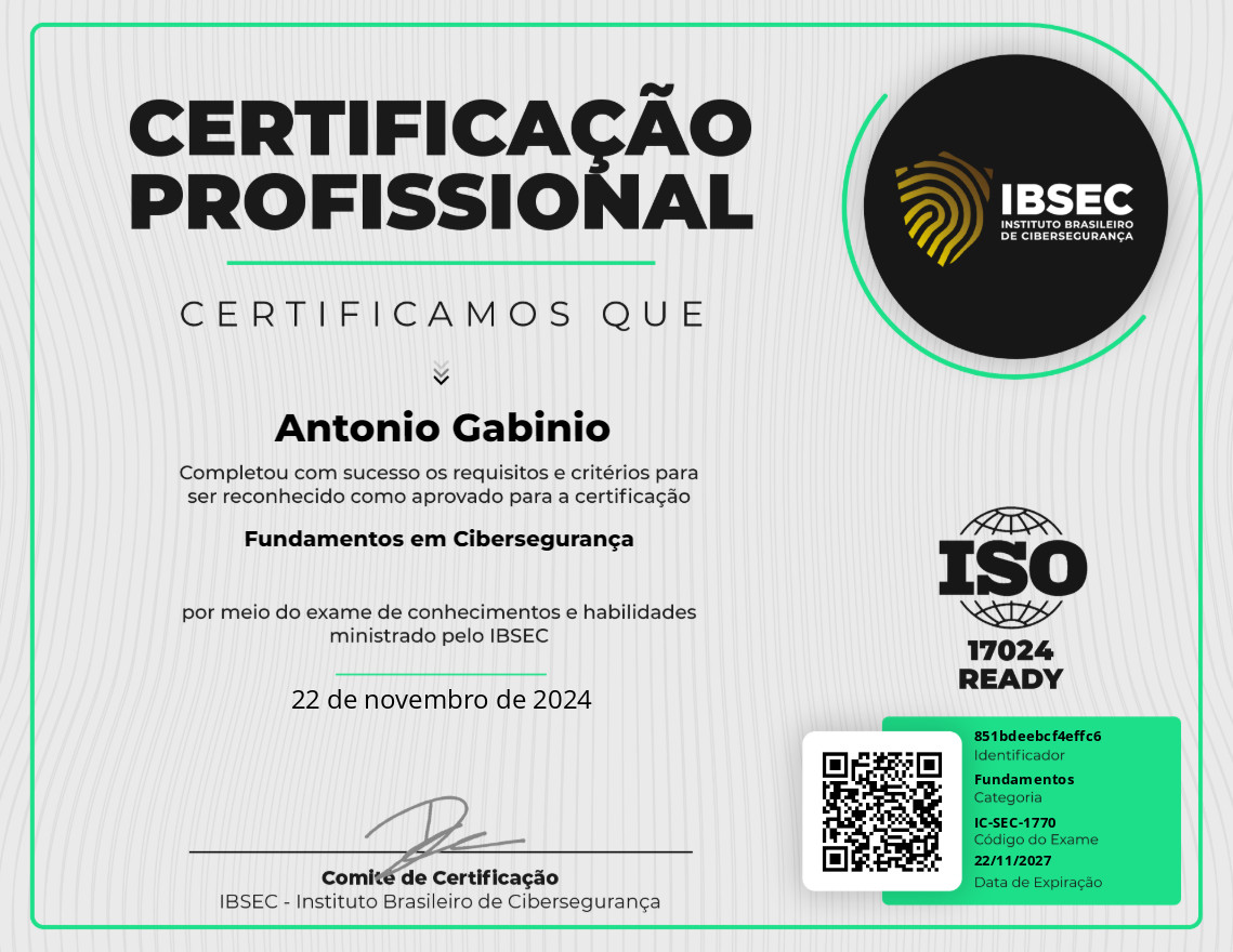 Fundamentos em Cibersegurança