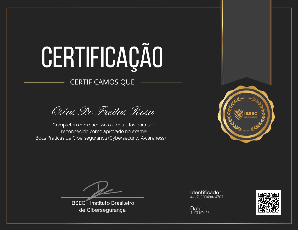 Boas Práticas de Cibersegurança (Cybersecurity Awareness)